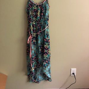 Colorful high low dress